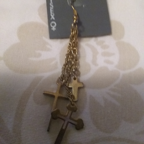Cross Earrings - Picture 3 of 3